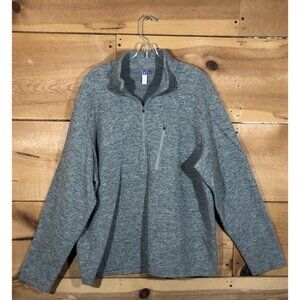 iBex 1/2 Zip 100% Merino Wool Pullover Sweater Mens Size XL Zque Gray Outdoors